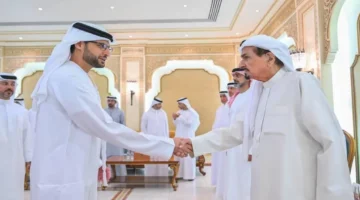 النعيمي والشرقي والشرقي والمعلا وسعود بن صقر يتلقون تهاني رمضان